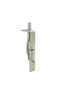 Deltana 4FBS15 4 in. Heavy Duty Flush Bolt (Set of 10) (Satin Nickel).