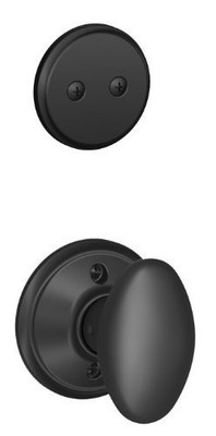 SCHLAGE F94SIE622 F94-SIE Siena Knob Dummy Interior Pack from the F-Series, Matte Black