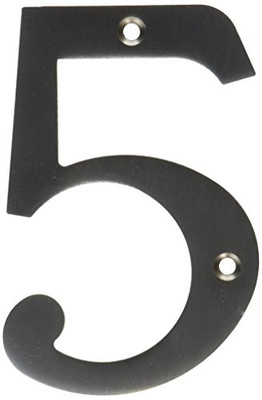 Deltana RN4-5U15  Solid Brass 4-Inch House Number 5 Board by Top Notch Distributors, Inc. (Home Improvement).
