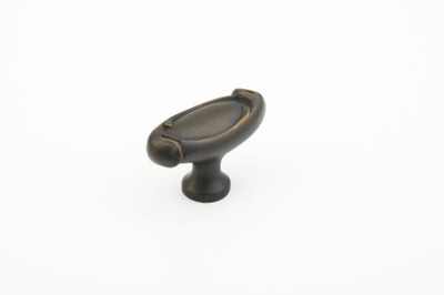 SCHAUB 261-ABZ & Co. French Farm 1 7/8" Oval Knob - Ancient Bronze