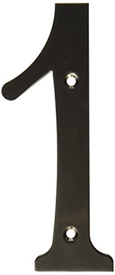 Deltana RN6-1  Solid Brass 6-Inch House Number 1 Board by.