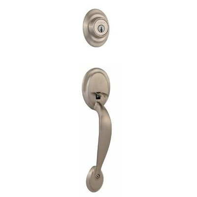 KWIKSET 687DALIP-15S 687DA LIP 15 SMT RCAL Dakota Single Cylinder Exterior Only Handle Set Featuring Smart Key, Satin Nickel.