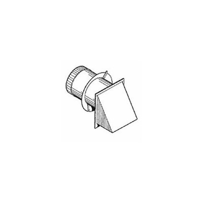 Broan BD6 Broan Pressure Relief Damper with Wall Cap and 6" Collar