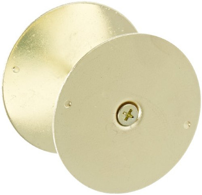 Don-Jo BF161BP BF 161 Steel Hole Filler Plate, Brass Plated, 2-5/8" Diameter (Pack of 10)