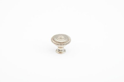 SCHAUB 968M-WB and Company 968M Symphony 1-5/16 Inch Diameter Mushroom Cabinet Knob, White Brass