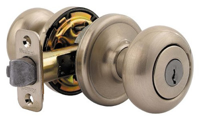 KWIKSET 740H-15 740H 6 Way Adjustable Latch Round Corner Strike K3 Reversible Left or Right Entry Knob.