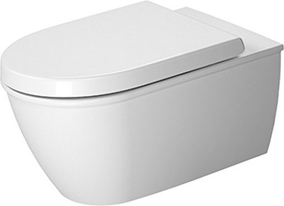 Duravit 2544090092 Toilet wall mounted, Darling New, washdown model, ready for SensoWash White Alpin