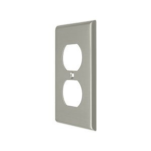 Deltana SWP4752U15 SWP4752 Double Outlet Switch Plates, Satin Nickel