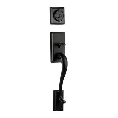 KWIKSET 802HELIP-514 802HE LIP 514 Signature Series Hawthorne Dummy Handleset, Iron Black