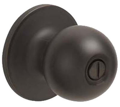 SCHLAGE J40CNA716 Dexter by  Corona Bed and Bath Knob, Aged Bronze