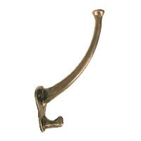 IVES 575A3 Aluminum Coat Hook, Large, 1-3/8"W x 2-1/4"H x Overall Height =