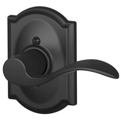 SCHLAGE F170ACC622CAMRH F170 ACC 622 CAM RH Camelot Collection Right Hand Accent Decorative Trim Lever, Matte Black