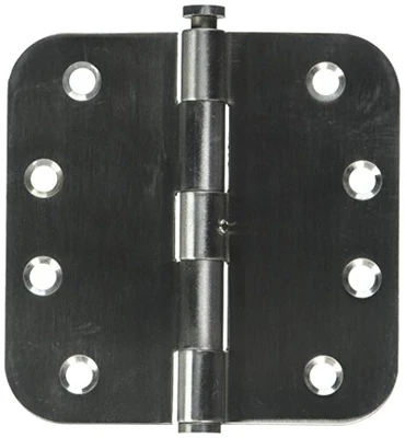 Deltana SS44R5U32D-RN  Stainless Steel 4-Inch x 4-Inch x 5/8-Inch Radius Hinge.