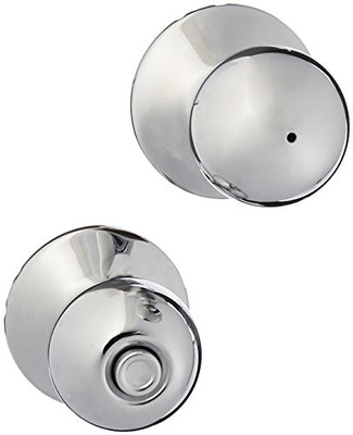 SCHLAGE F40ORB625 Ingersoll-Rand F40 ORB 625 Orbit Bright Chrome Bed and Bath Knob.