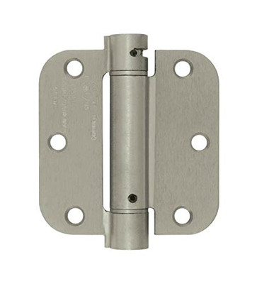 Deltana DSH35R526 3.5 in. x 3.5 in. x 0.63 in. Radius Single Action Spring Hinge (Set of 10) (Chrome).