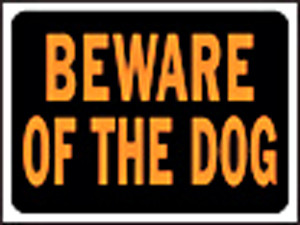 HY-KO 030025 Hy-Ko English Plastic Beware of Dog Sign-Mfg# - Sold As 50 Units