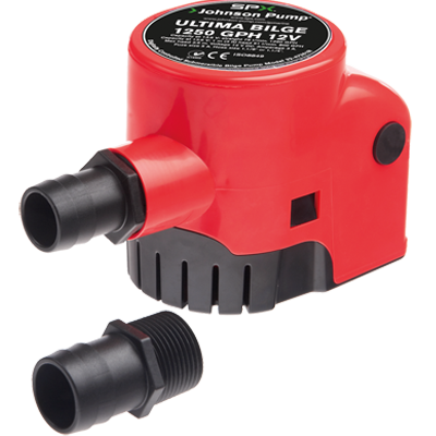 JOHNSON PUMP JP-32-47261-002 Ultima Bilge Pump 1250GPH, 12V, w/Switch