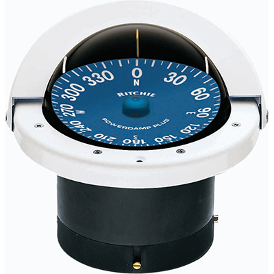 RITCHIE COMPASSES RITC-SS-2000W Compass, Flush Mount, 4.5 Dial, White