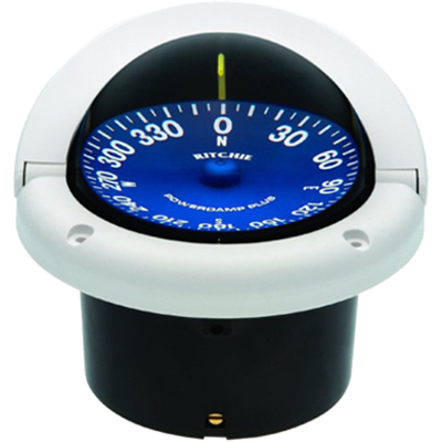 RITCHIE COMPASSES RITC-SS-1002W Compass, Flush Mount, 3.75 Dial, White