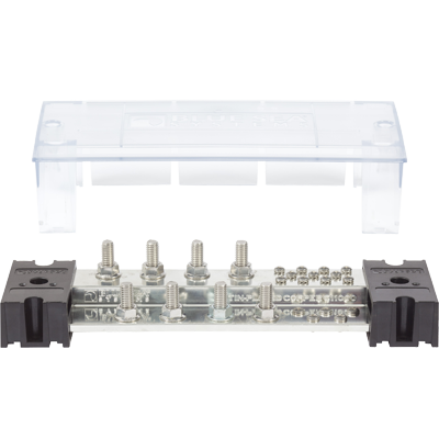 BLUE SEA SYSTEMS BS-1990 Blue Sea PowerBar 1000 - 8 3/8 & #34 Terminal Studs w/Cover