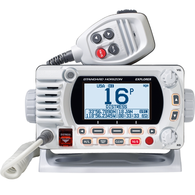 Standard Horizon STD-GX1800GW White 25W VHF/GPS/Second Station Explorer Series