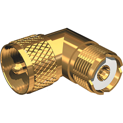 SHAKESPEARE SHA-RA-259-239-G Gold Plated Right-Angle PL-259