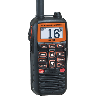 Standard Horizon STD-HX210 VHF-HH, 6 Watt, Floats, Opt. Spkr/Mic