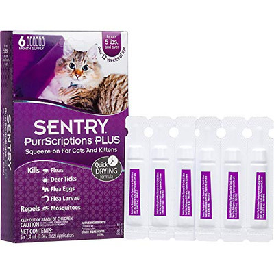 SG SENTRY PLUS CAT OVER 5LB 6DOSE Sentry SG02111
