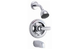 Delta T13691 Faucet Classic 13 Series Tub and Shower Trim - Push Button Diverter (Valve sold separately), Chrome