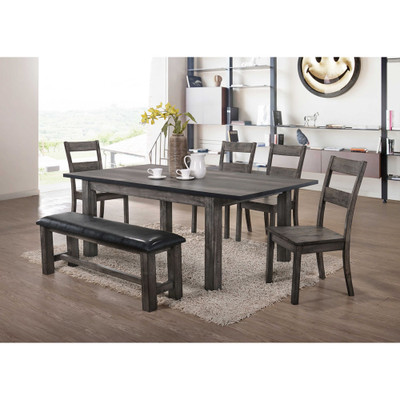 CAMBRIDGE 99001-WD6PC1-WG Drexel 6 Piece Dining Set, Brown