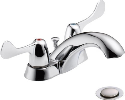Delta 2529LF-HDM Commercial HDF Two Handle Centerset Commerical Lavatory Faucet 148731