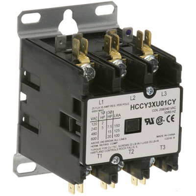 CONTACTOR 25 AMP, 3 POLE , 208/240V KE603902-2 CLEVELAND