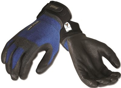 ANSELL 132571 97-002-XL ActivArmr Cut HVAC Resistant Gloves with Stainless Steel and DuPont Kevlar, Foam Nitrile Grip, Adjustable Cuff, Extra Large