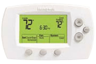 Honeywell SX-0468119 Focuspro 6000 5-1-1/5+2-Day Programmable Thermostat, 1 Heat/1 Cool, Large