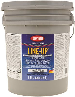 SHERWIN WILLIAMS 902311 Krylon Industrial Line-Up K4113 Parking Lot Yellow Matte Acrylic Enamel Paint - 5 gal Pail - [PRICE is per EACH]