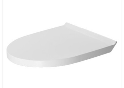 Duravit 20790000 Seat and cover DuraStyle ECO white hinges stainless steel, removable