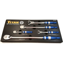 Titan TIT12175 5PC 90 TOOTH RATCHET SET.