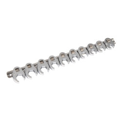 Titan TIT17297 10 Piece 3/8" Drive MM Flare Nut Crowsfoot Wrench Set.