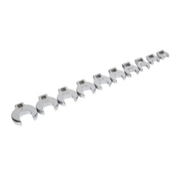 Titan TIT17294 10 Piece 3/8" Drive SAE Crowsfoot Wrench Set.