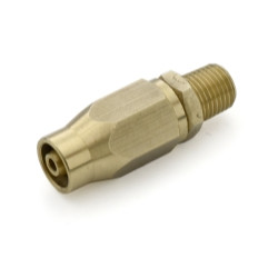 BluBird BLBFFFX14 Fast Fix - 1/4" Air Hose Assembly Repair Fitting - w/ 1/4" MNPT Fixed -.