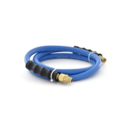 BluBird BLBBBSR3805 Snubber Whip Hose - Rubber (3/8" x 5') 1/4" M-NPT Ball Swivel -.