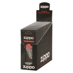 Zippo ZIP2406N 6 Flints Plastic Dispenser, 24 Card Count With Display Box.
