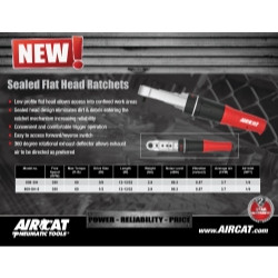 AirCat ACA809-SH-5 1/2" drive sealed flat head ratchet.
