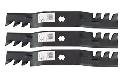 Rotary 11507 Set of 3, Made In USA Heavy Duty Replacement Blades For Cub Cadet 742-04053, 742-04053A, 942-04053, 942-04053A.
