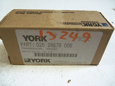 York 025-28678-006 Pressure Transducer
