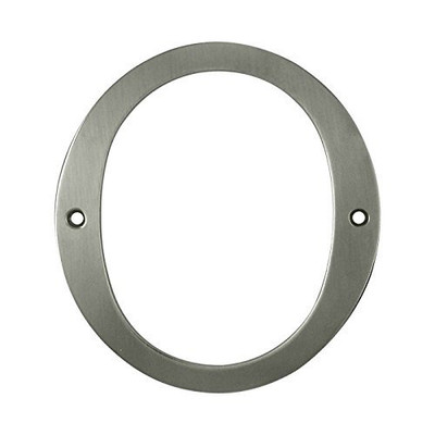 Deltana RN6-0  Lifetime Polished Brass 6 inch Numbers Solid Brass.