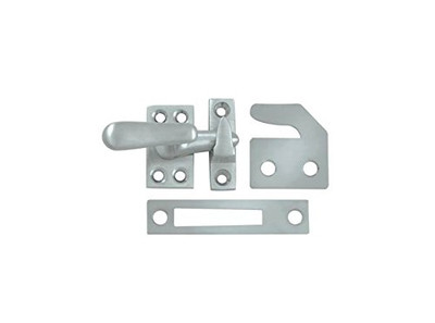 Deltana CF066U15 CF066 Small 4 Piece Solid Brass Window Casement Fastener, Satin Nickel 760923234202 .