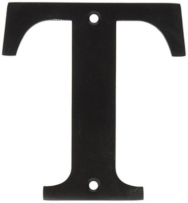 Deltana RL4T-10B 4 in. Solid Brass Residential Letter (Set of 10) (T - Oil Rubbed Bronze) 760923550777 .