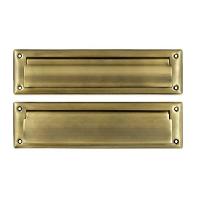 Deltana MS212U5  13 1/8-Inch Mail Slot with Solid Brass Interior Flap Color: Antique Brass, Model: (Tools & Outdoor gear supplies) 760923307715 .