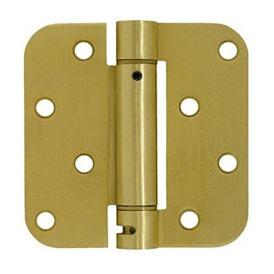 Deltana DSH4R54BM  Single Action Steel 4-Inch x 4-Inch x 5/8-Inch Spring Hinge